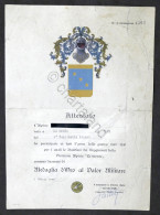 Attestato Medaglia D'Oro Al Valor Militare - 2° Rgt. Alpini - Guerra 1940-1943 - Documents