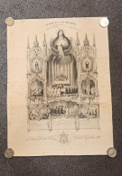 DIPLOME RELIGIEUX Eglise D'  ANCENIS 44 - Première Communion De Jeanne JOUNEAU En 1899 - Religion Catholique - Religión & Esoterismo
