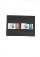 Nouvelle-Calédonie Timbres Personnalisés" Cagou 50 Ans OPT" Année 2008 N°1051A-1052B  N** - Unused Stamps