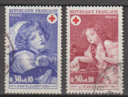 FRANCE : N° 1700 Et 1701 Oblitérés (Croix-Rouge) - PRIX FIXE - - Used Stamps