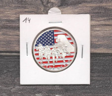 Médaille Souvenirs&Patrimoine : Omaha Beach (couleur Argent) - Otros & Sin Clasificación
