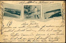 X0553 Natal(south Africa)stationert Card Circuled 1902 To Belgium,the Bluff Durban From Bluff,jinricksha - Natal (1857-1909)
