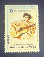 Uruguay 2019, Amalia De La Vega, Singer, Día Del Patrimonio, MNH. - Uruguay