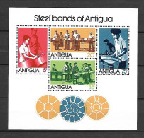Antigua 1974 Music - Steel Bands MS MNH - Musik