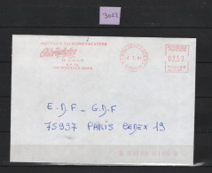 PRIX FIXE Aquitaine Tourisme Vacances Bordeaux Gironde 4 3 92  / 3022 - Mechanical Postmarks (Advertisement)