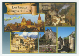 {92066} 46 Lot Les Beaux Villages Du Lot Multivues ; Autoire , Loubressac , Puy L'Evêque , Saint Cirq Lapopie , Carennac - Autres & Non Classés