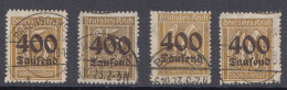 D,Dt.Reich Mi.Nr.297-300, Freimarken Mit Neuem Wertaufdruck - Ungebraucht