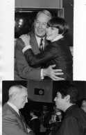 2 Photos- " Maurice CHEVALIER-  Mireille MATHIEU -/--  ENRICO MACIAS "-  ( 13 X 18 Cm )- - Berühmtheiten