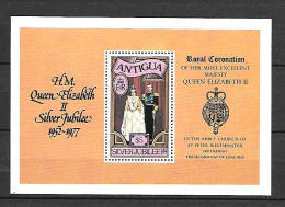 Antigua 1977 Royal Coronation MS MNH - Royalties, Royals