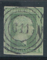 Preußen, Mi.Nr. 5a, König Friedrich-Wilhelm IV., Gestempelt "611", Geprüft - Used