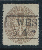 Preußen, Mi.Nr. 18b, Preußischer Adler Im Oval, Geprüft - Usados