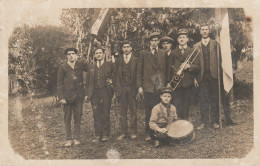 Brantôme Carte Photo Conscrits Classe 1925 (?) Chapeau Photographe Brantôme - Brantome