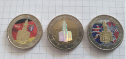 2 € COLORISEES ALLEMAGNE 2015 - EGLISE ST PAUL DE FRANCFORT - Duitsland