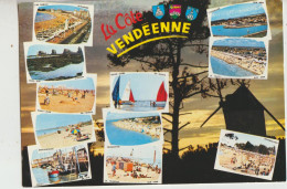 La Cote Vendeenne 85  Carte Circulée Non Timbrée  Multivues ( 12 )  Souvenirs - Autres & Non Classés