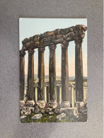 Balbek Interieur Du Temple Soleil Temple Of The Sun Carte Postale Postcard - Israele