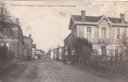 BERSON  -  GIRONDE  -  (33)  -  CPA  DE  1926  -  PETITE  ANIMATION  AVENUE  CARNOT. - Sonstige & Ohne Zuordnung