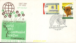 730830 MNH COREA DEL SUR 1967 PRIMERA COMFERENCIA MUNDIAL DE LA LIGA INTERNACIONAL ANTICOMUNISMO EN TAIPEI - Korea, South