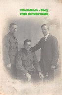 R359465 Two Men In Uniform And A Man In A Suit. H. Tewson - World