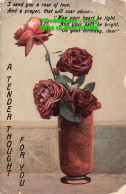 R359469 A Tender Thought For You. Rose Vase. Birthday Series. 1908 - World