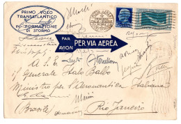 Balbo 7,70 Crociera Transatlantica - Storia Postale (Posta Aerea)