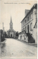 CPA - FESCHES LE CHATEL - Le Temple Et La Mairie - Andere & Zonder Classificatie