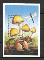 Angola 1999 Mushrooms - Fungi MS #1 MNH - Pilze