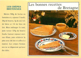 Recettes De Cuisine - Crêpes Bretonnes - Carte Neuve - Gastronomie - CPM - Voir Scans Recto-Verso - Recetas De Cocina