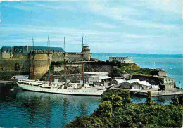 Bateaux - Voiliers - Bretagne - Brest - Le Quatre Mâts Espagnol, Bateau-école, à Quai Devant La Préfecture Maritime - Ca - Sailing Vessels