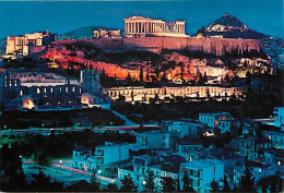Grèce - Athènes - Athína - L'Acropole Illuminée - Vue De Nuit - Carte Neuve - CPM - Voir Scans Recto-Verso - Grèce