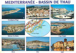 34 - Hérault - Le Bassin De Thau - Multivues - Carte Géographique Michelin - Carte Neuve - CPM - Voir Scans Recto-Verso - Other & Unclassified