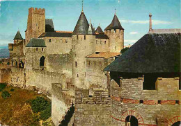 11 - Carcassonne - La Cité Médiévale - Extérieur Du Choteau Comtal - Tour Wisigothe - CPM - Voir Scans Recto-Verso - Carcassonne