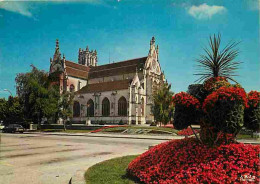 01 - Bourg En Bresse - Eglise De Brou - Fleurs - Flamme Postale - CPM - Voir Scans Recto-Verso  - Brou - Iglesia