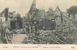 60 - Senlis - Guerre 1914 1918 - Le Quartier De La Licorne En Ruines - Animée - CPA - Voir Scans Recto-Verso - Senlis