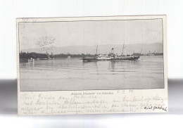 1904 Dt. Reich Photokarte  Bodensee Schifffahrt Dampfer Kaiserin Elisabeth Vor Schachen - Passagiersschepen