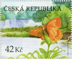 1269 Czech Republic Litovel Pomerania Dark Green Frittilary 2024 - Papillons