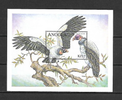 Angola 2000 Birds Of Prey MS #4 MNH - Águilas & Aves De Presa