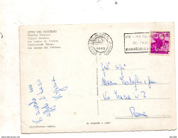 1963 CARTOLINA CON ANNULLO  ROMA + TARGHETTA - 1961-70: Poststempel