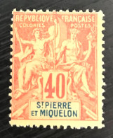 Timbre Saint Pierre Et Miquelon 1892 Yt N° 68 - Unused Stamps