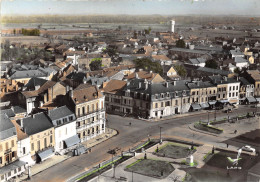 65-VIC-DE-BIGORRE- PLACE DE L'HÔTEL DE VILLE VUE DU CIEL - Vic Sur Bigorre