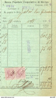1904   BANCA POPOLARE COOPERATIVA ROVIGO CON MARCHE DA BOLLO - Historische Dokumente