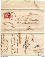 1875 LETTERA CON ANNULLO ESTE PADOVA - Storia Postale