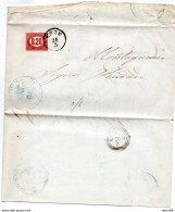 1876 LETTERA CON ANNULLO ESTE PADOVA - Poststempel