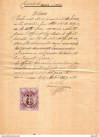 1929 SESSA CILENTO CONTRATTO CON   MARCHE DA BOLLO - Revenue Stamps