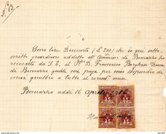 1916      MANDATO DI PAGAMENTO  CON MARCHE DA BOLLO - Revenue Stamps