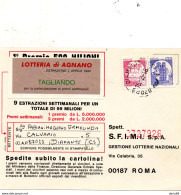 1982 Cartolina Con Annullo DIAMANTE COSENZA - 1981-90: Poststempel