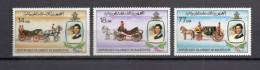 MAURITANIE  N° 477 à 479   NEUFS SANS CHARNIERE   COTE 6.00€   LADY DIANA PRINCE CHARLES - Mauritania (1960-...)