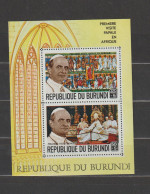 Burundi 1969 Papal Visit To Africa S/S MNH/** - Blocs-feuillets