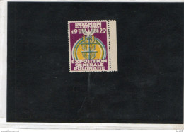 1929 ESPOSIZIONE GENERALE POLONIA - Vignetten (Erinnophilie)