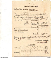 1868 COMUNE DI CARPI - Italien