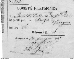 1877 SOCIETÀ FILARMONICA CRESPINO - Italië